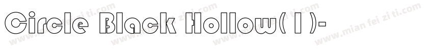 Circle Black Hollow(1)字体转换